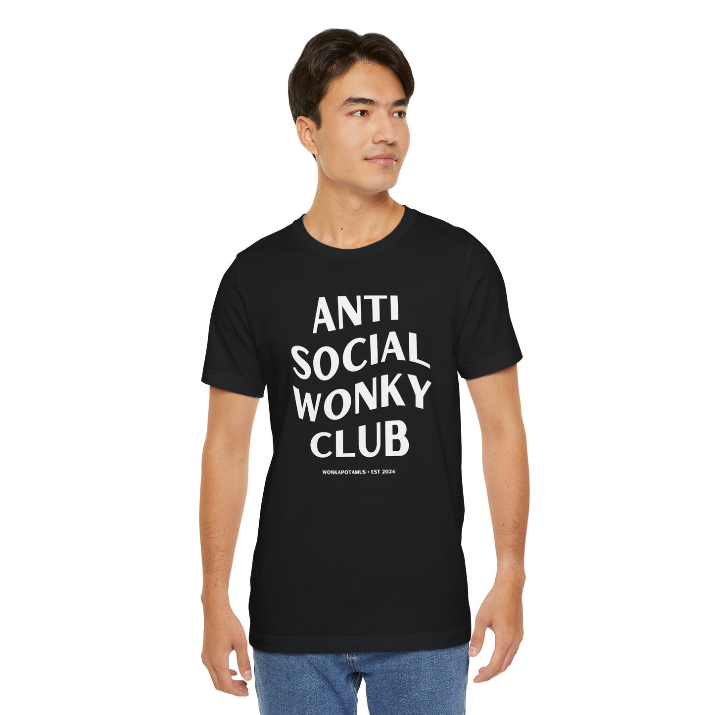 Anti Social Wonky Club - Lightweight Unisex Tee