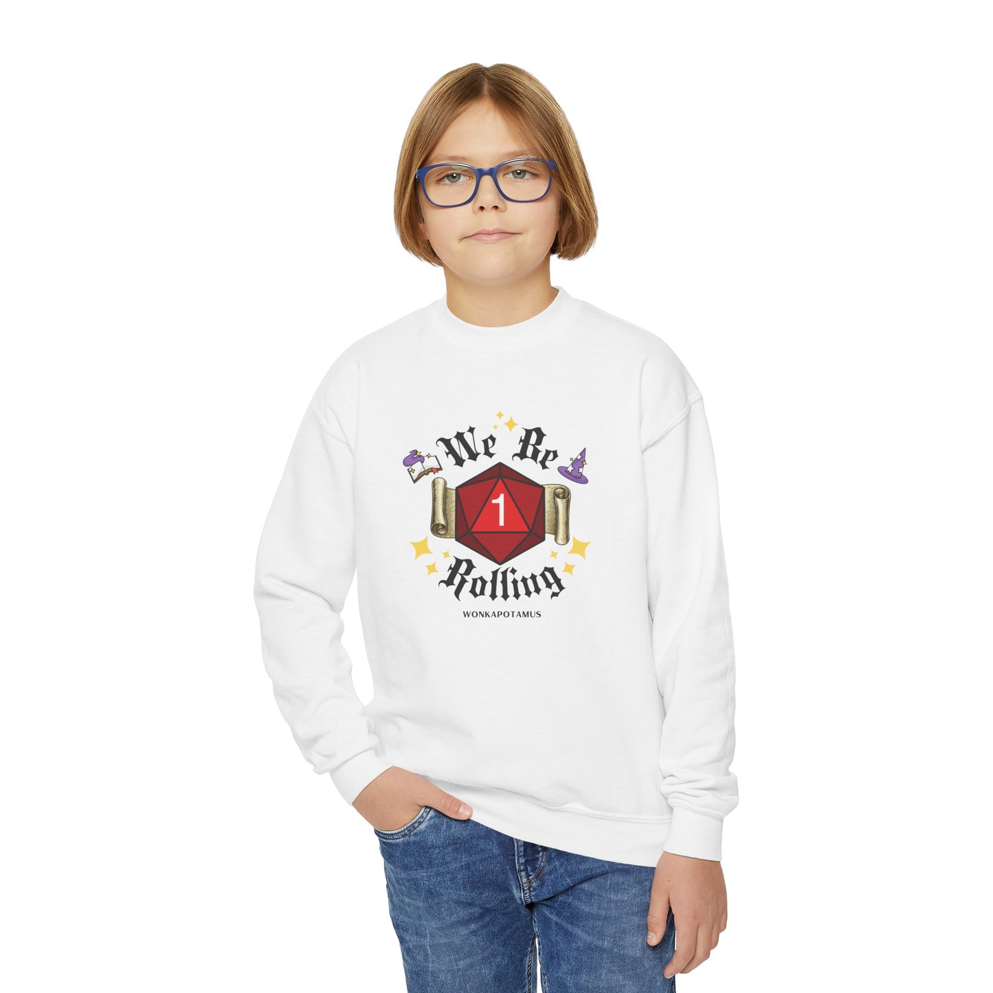 We Be Rolling 1s Youth Sweatshirt