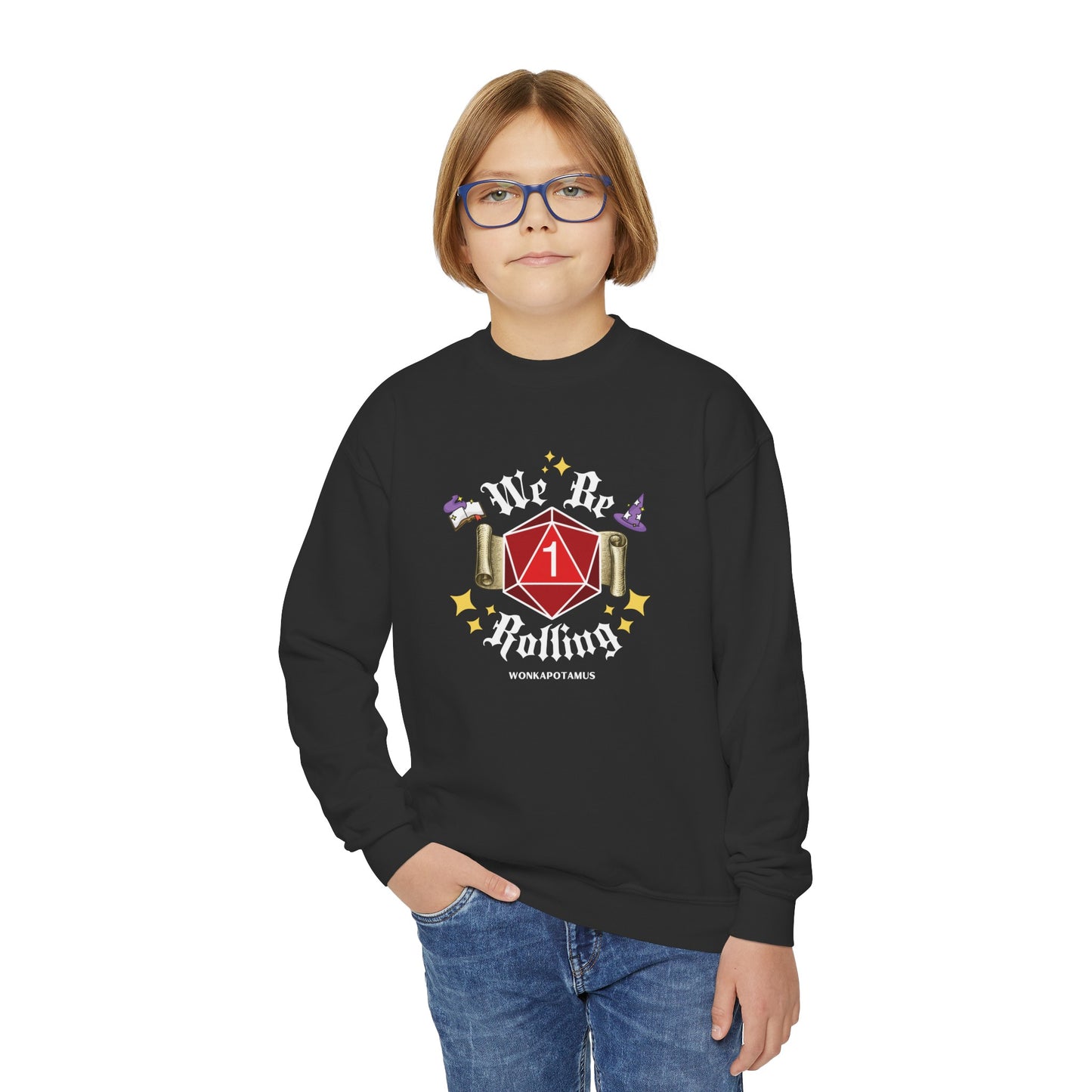 We Be Rolling 1s Youth Sweatshirt