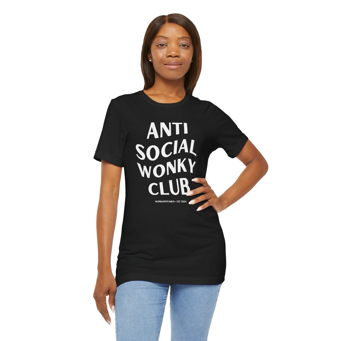 Anti Social Wonky Club - Lightweight Unisex Tee